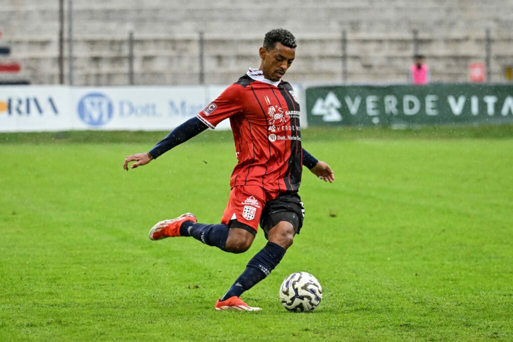 Eyob Zambataro durante la partita contro il Carpi