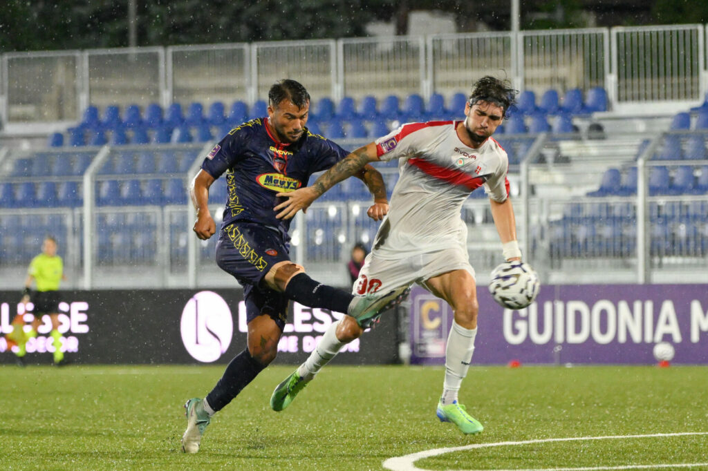 Tomas Lepri con la maglia del Rimini