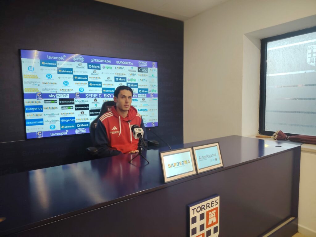 Francesco Nunziatini nella conferenza stampa dopo il match contro il Bra