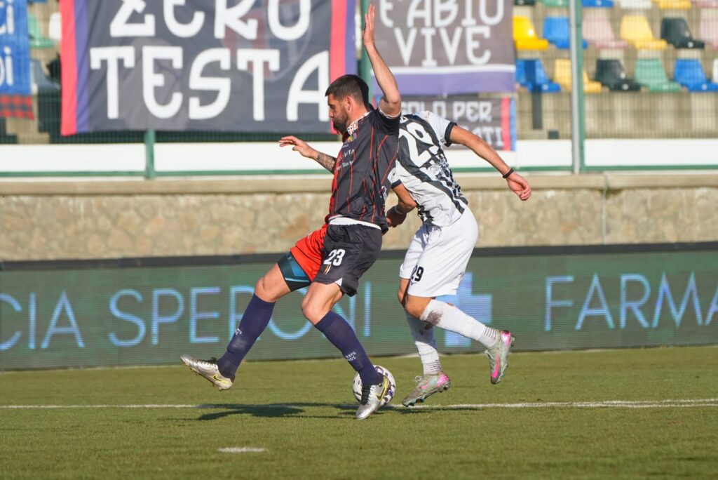 Antonelli in un'azione del match (Credits Ufficio Stampa Pianese)