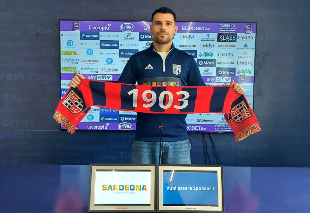 Daniele Sorrentino nel giorno della sua presentazione (Credits: Torres)