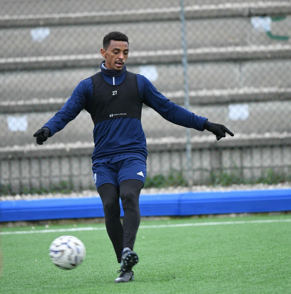 Eyob Zambataro in allenamento (Foto d'archivio. Credits: Alessandro Sanna)