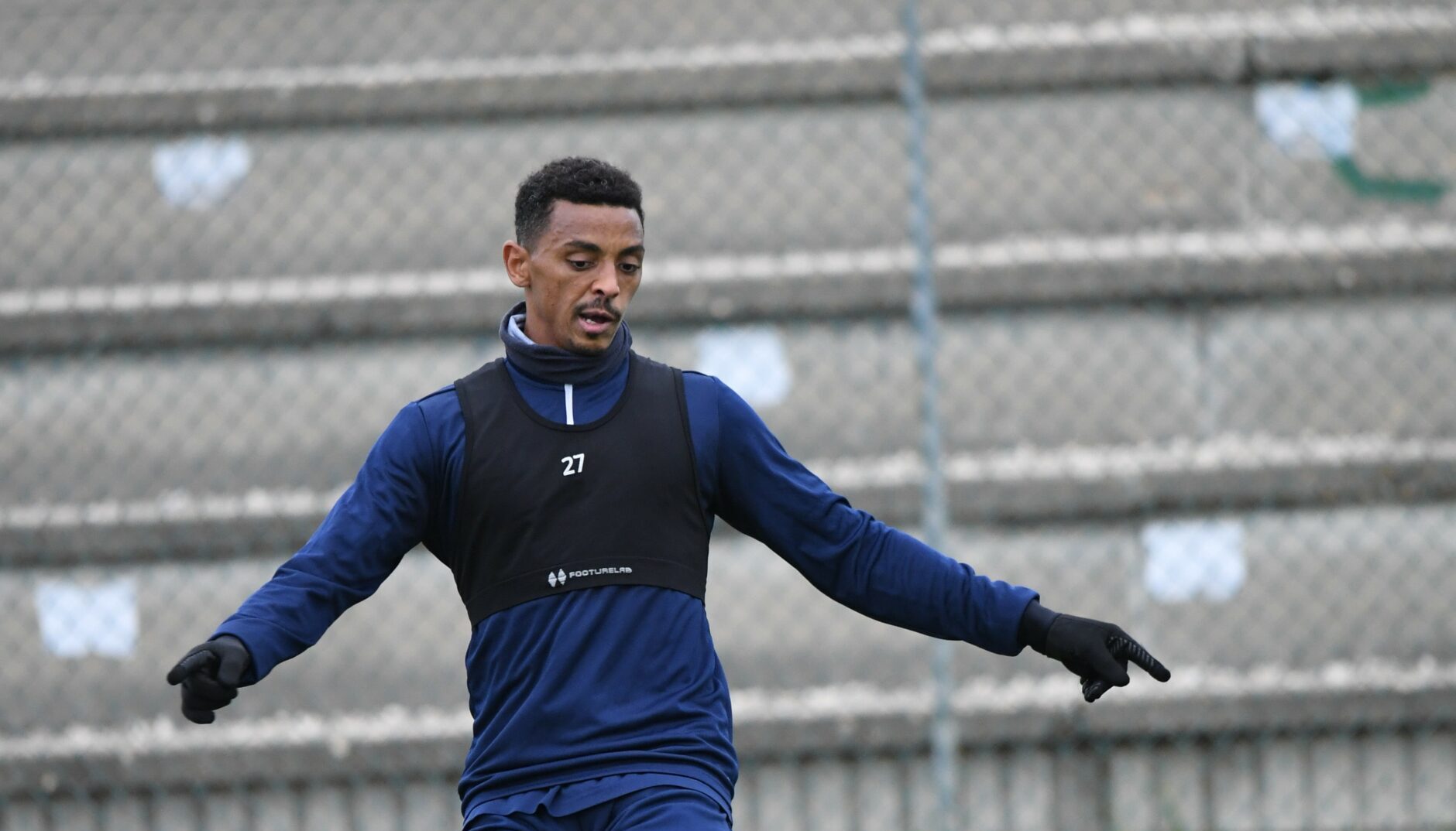 Eyob Zambataro in allenamento con la Torres (Foto d'archivio. Credits: Alessandro Sanna)