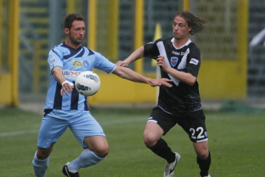 Matteo Mandorlini con la maglia del Brescia