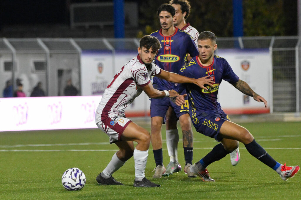 Uno scatto di Guidonia-Pontedera dell'andata