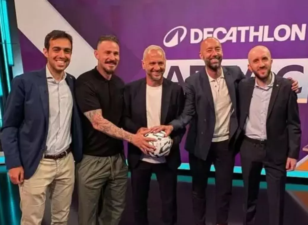 I tre tecnici negli studi di SkySport