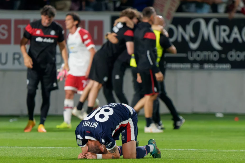 Uno scatto del match fra Sudtirol e Bari