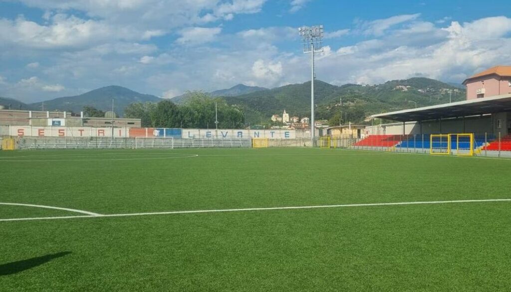 Lo stadio "Giuseppe Sivori" di Sestri Levante