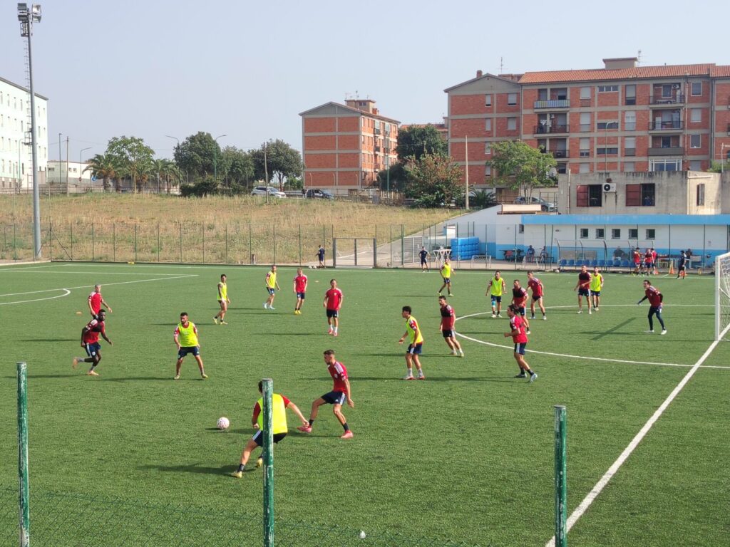 Uno scatto dall'allenamento del 13 luglio