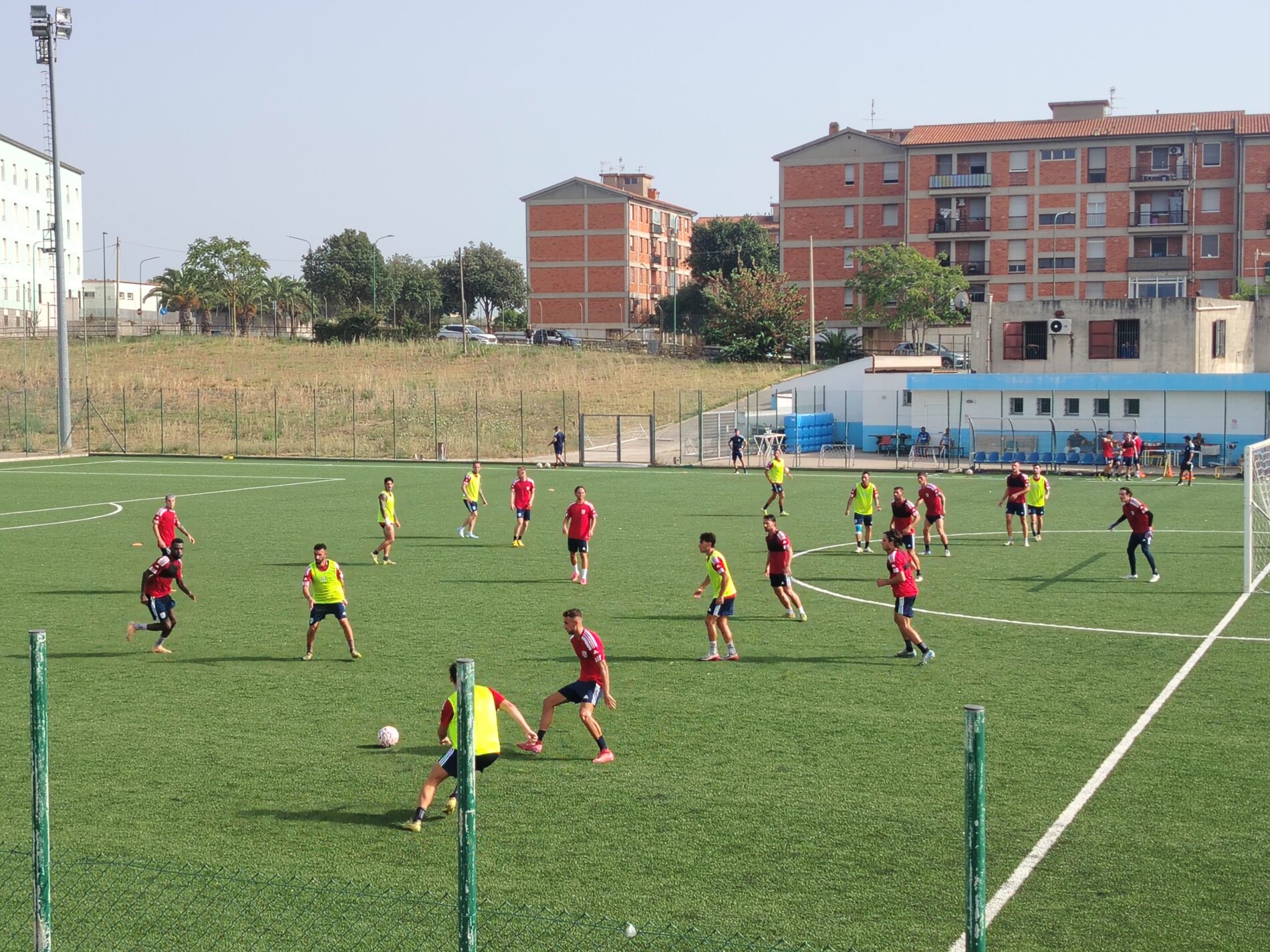 Uno scatto dall'allenamento del 13 luglio