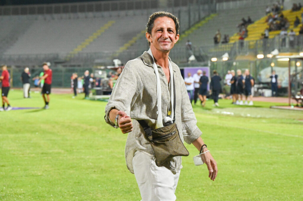 Igor Protti in una delle sue ultime visite allo stadio "Armando Picchi"