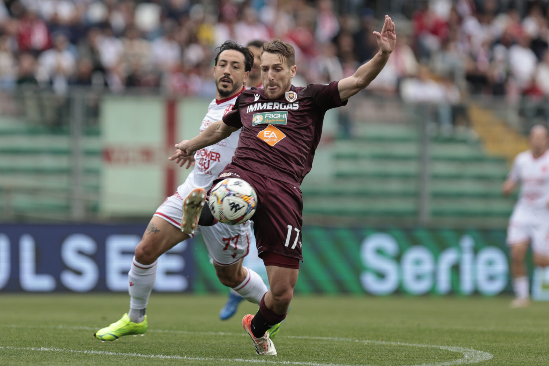 Il difensore della Reggiana Libutti