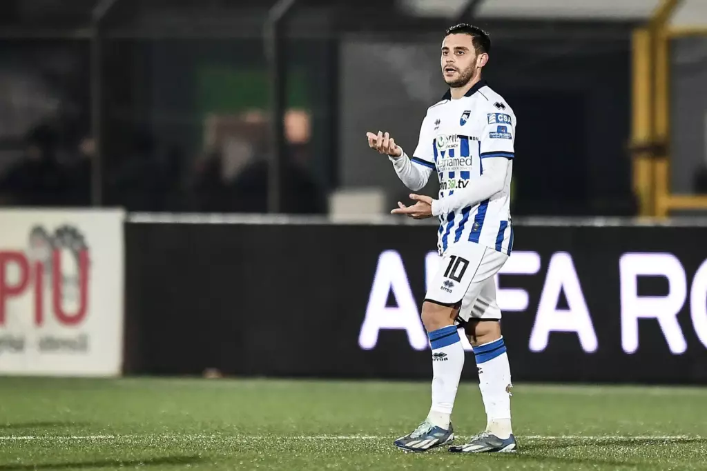 Davide Merola ha firmato una doppietta contro il Perugia
