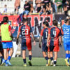 La squadra della Torres alla fine del match contro il Vado